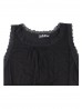 Black Lacy Generous Fitting Tank Top